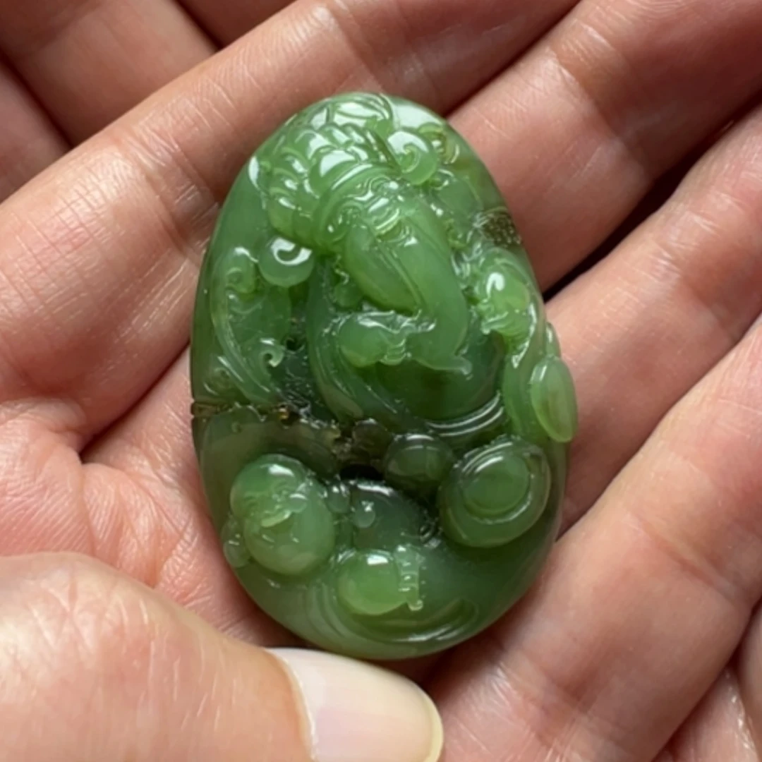【闪购商品】颈饰未镶嵌和田玉（碧玉）