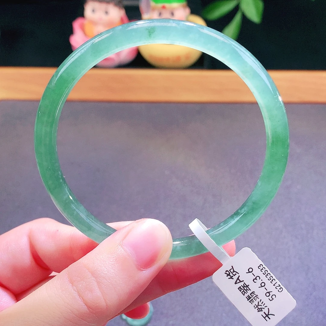 翡翠未镶嵌手镯天然翡翠