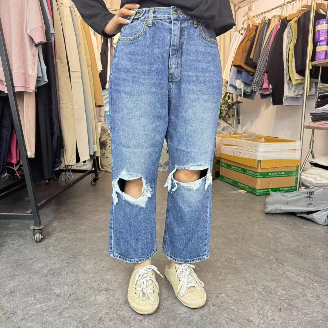 韩国东大门破洞牛仔裤/NO7天/3500525