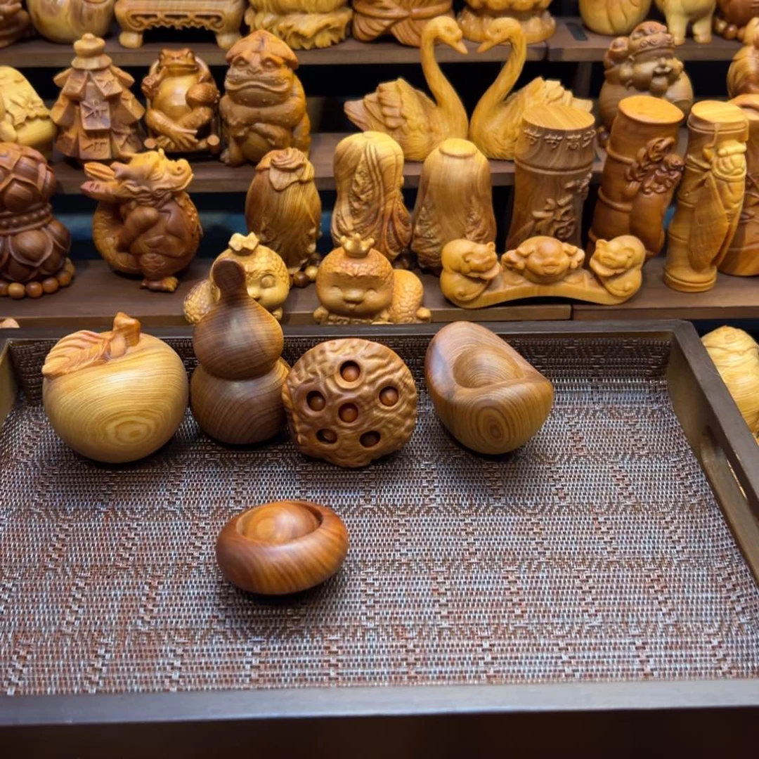 柏木（崖柏）q**g陈化料手把件