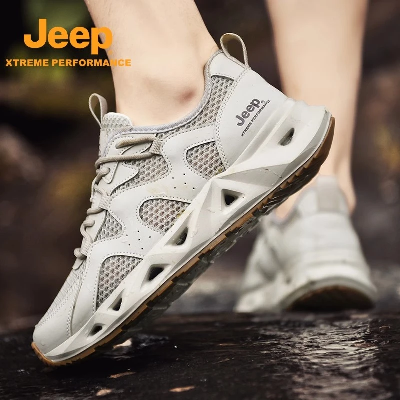Jeep吉普户外溯溪鞋女夏季网面运动鞋登山徒步鞋防滑透气涉水鞋