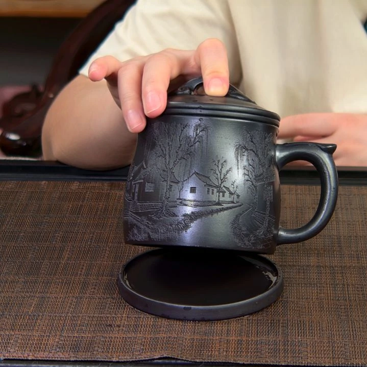 茶杯紫砂高货放漏