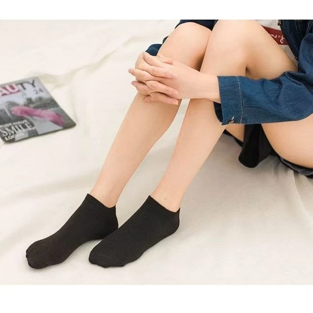 男女船袜纯色透气短袜防臭低帮船袜低帮春夏防臭男袜棉袜百搭