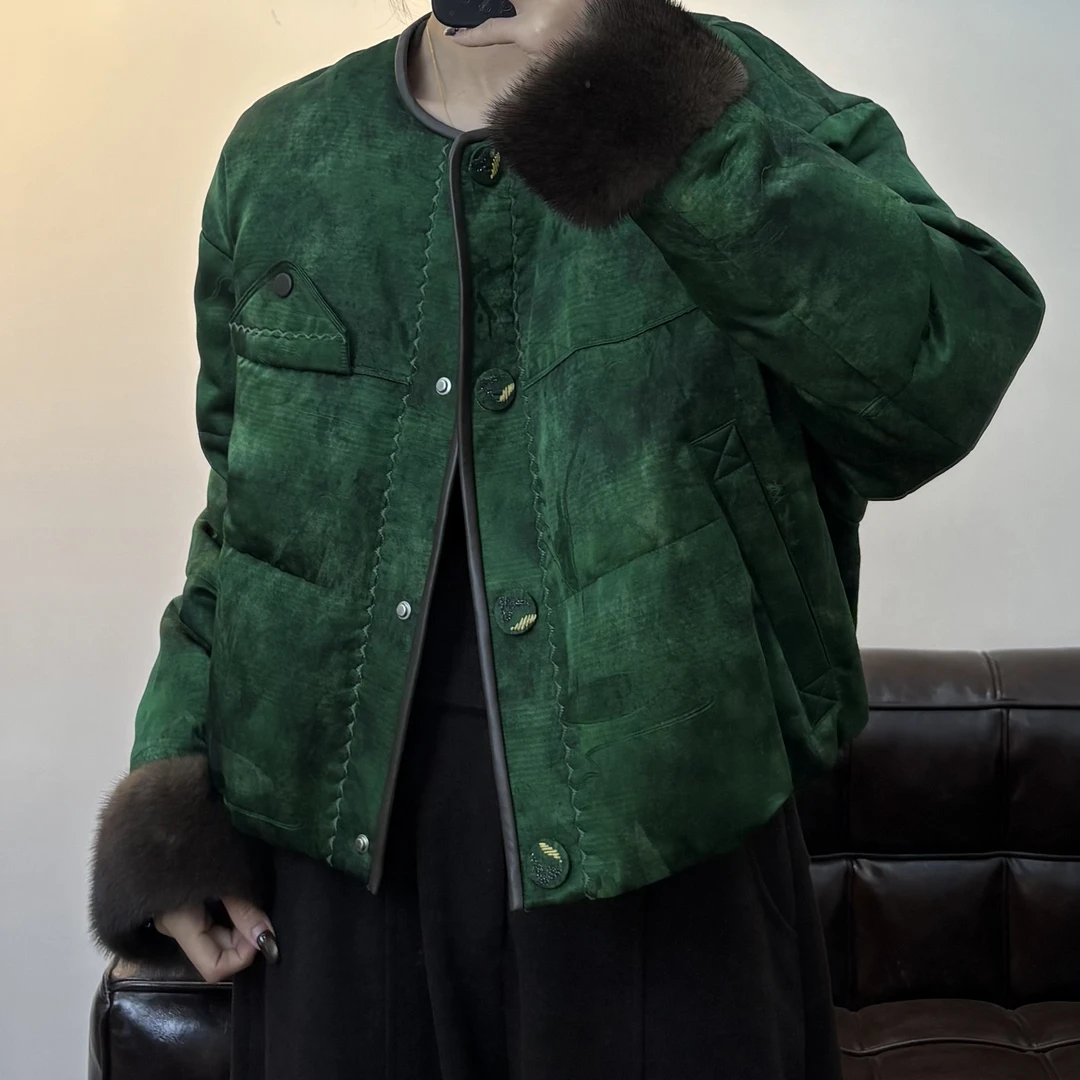 新款福利  国风女款秋冬羽绒服冬季