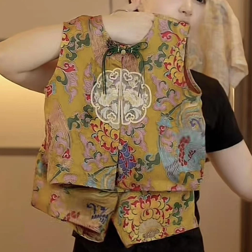 2025夏季新品儿童周岁礼新中式提花汉服MJX256274