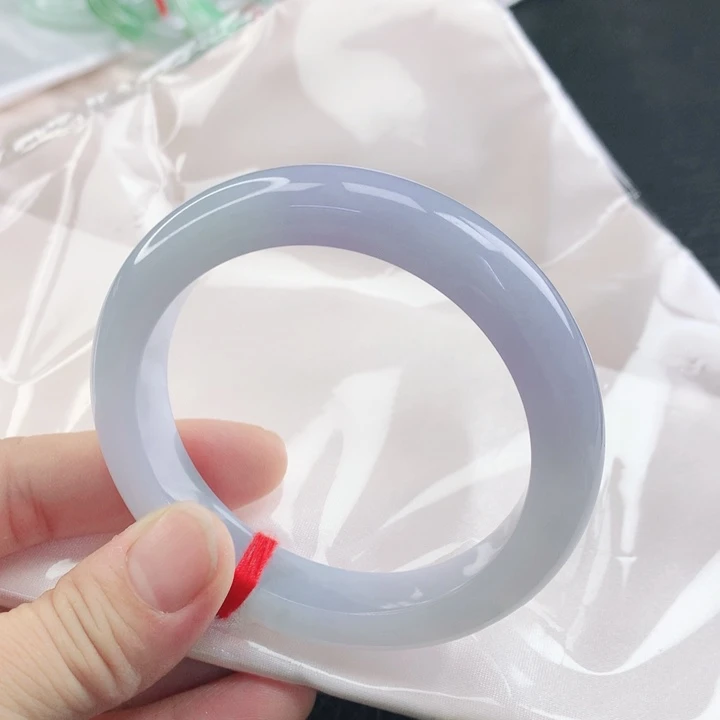 翡翠未镶嵌手镯57+紫罗兰翡翠手镯