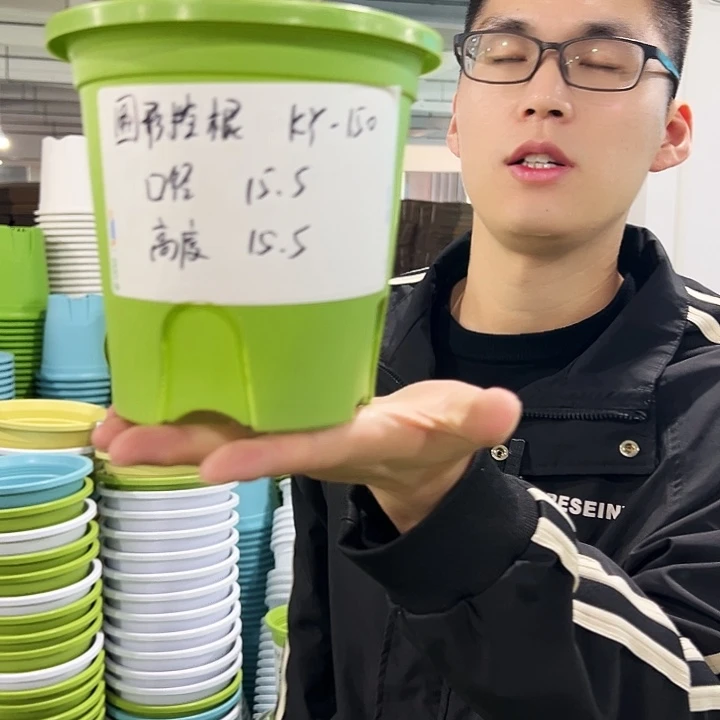 正品圆控口15高15绿色无托10只