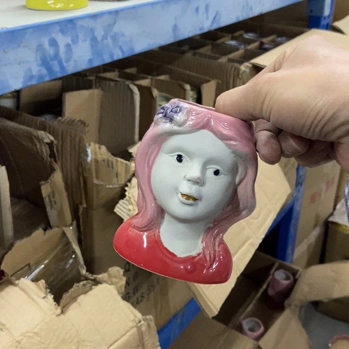 陶瓷花盆单场满9.9发5.5*10.5