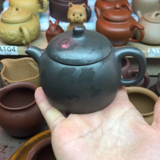 紫砂茶壶还原烧秦权150豪升左