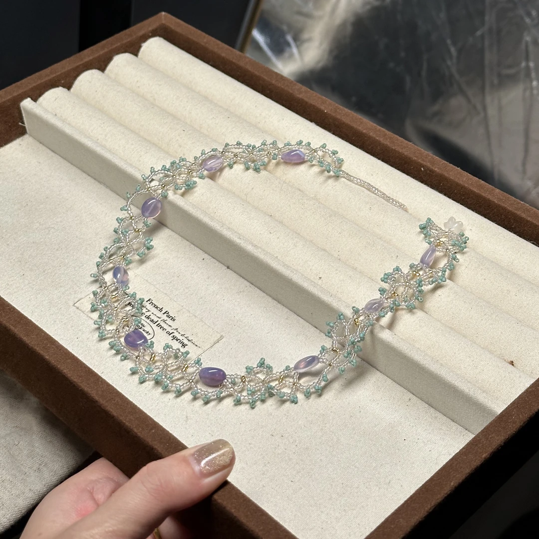 紫气东来手工首创串珠项链无质量问题不退不换