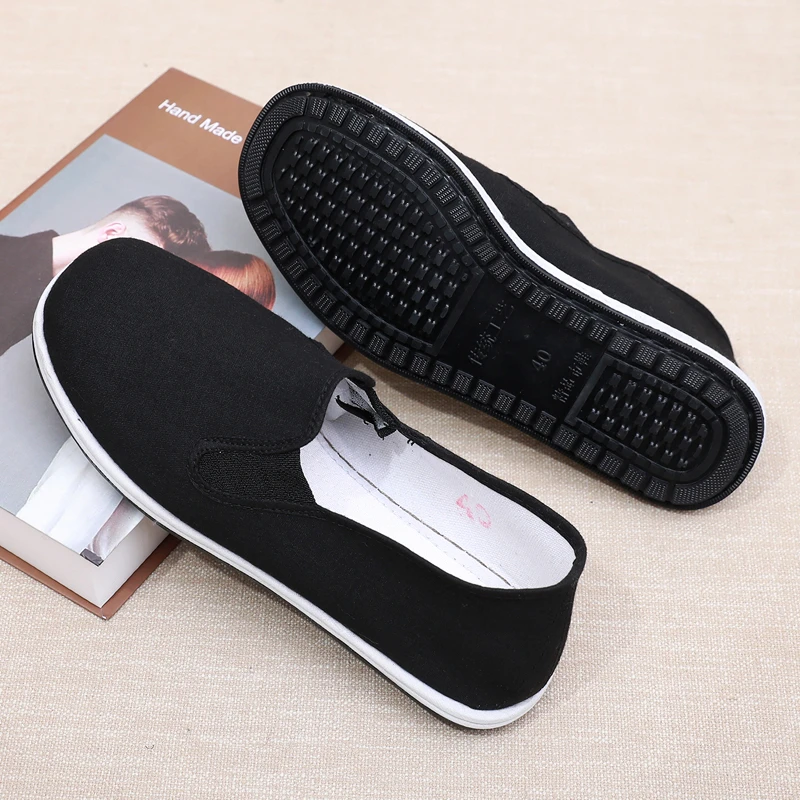 加厚轮胎底布鞋老北京布鞋男款劳保鞋耐磨透气工作鞋工地干活耐扎