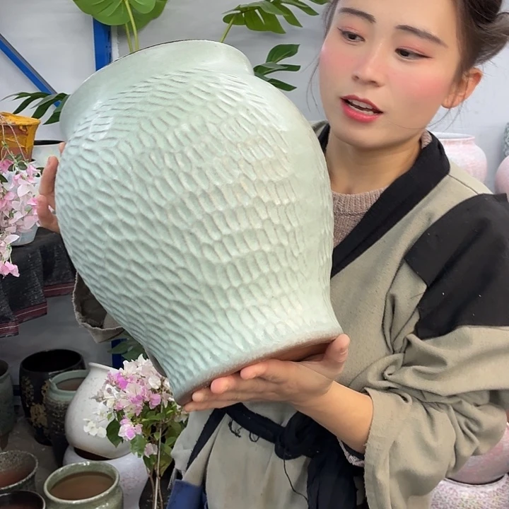 20×30 -粗陶花盆有孔-买买买