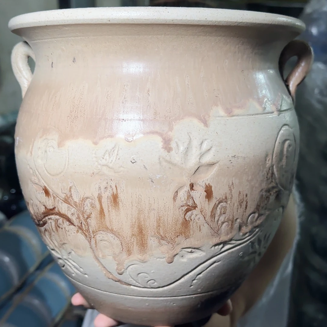 紫砂花盆高26口26
