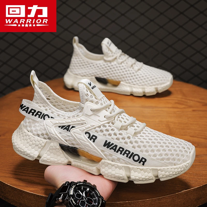回力爆款男鞋夏季透气薄款2025新款网面运动鞋防臭减震休闲溯溪鞋