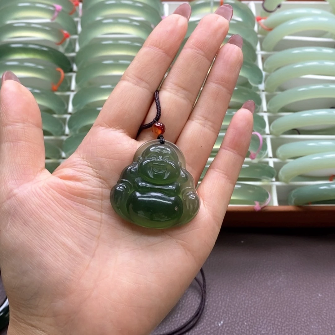 岫玉未镶嵌手镯道**然