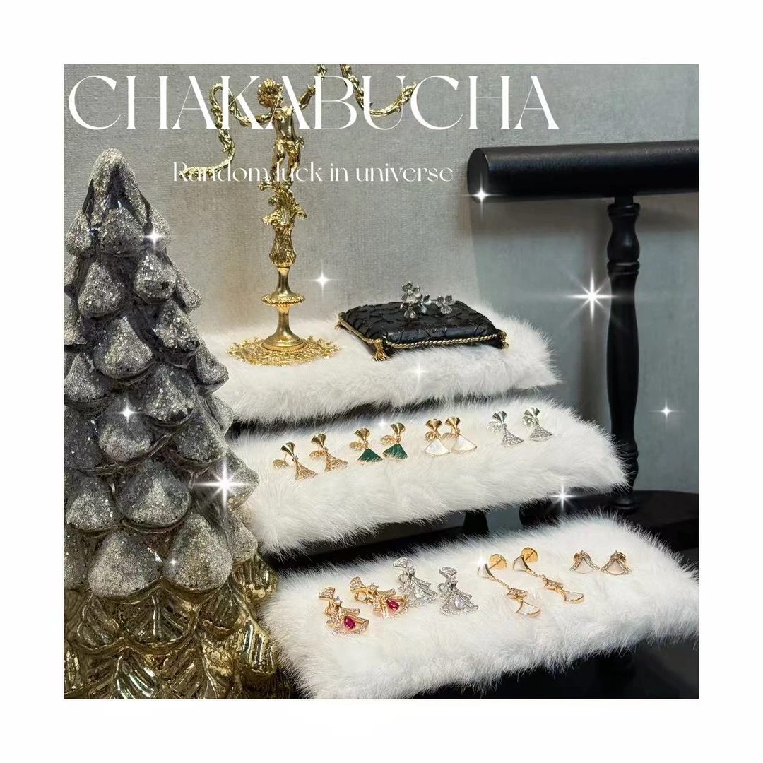 合金耳饰 经典时尚小扇子小裙子复古耳饰耳坠百搭耳环气质轻奢