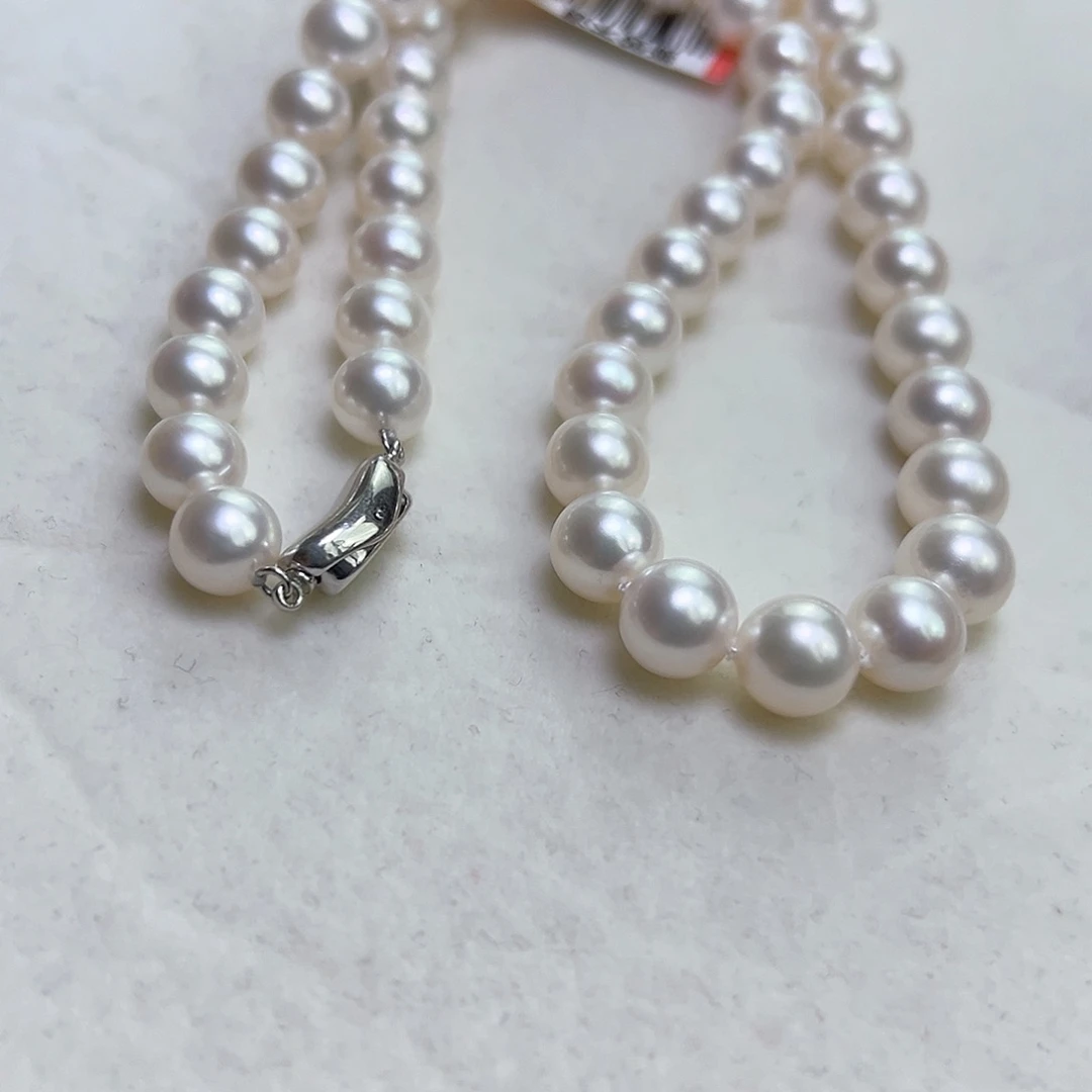 淡水珍珠颈饰银S925镶嵌9-10淡水珍珠