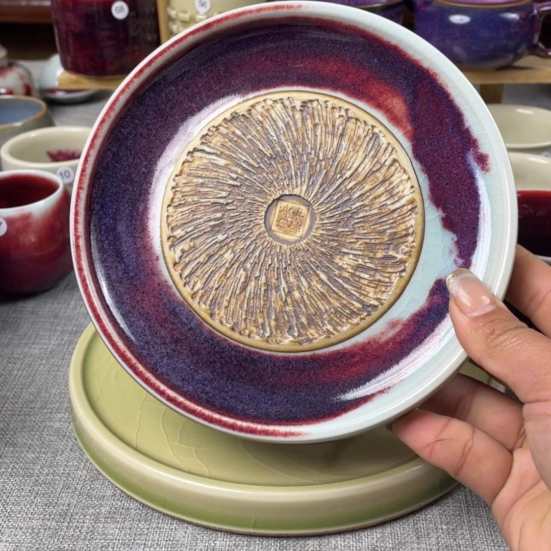 瓷片用****5纯手工制作……微微瑕