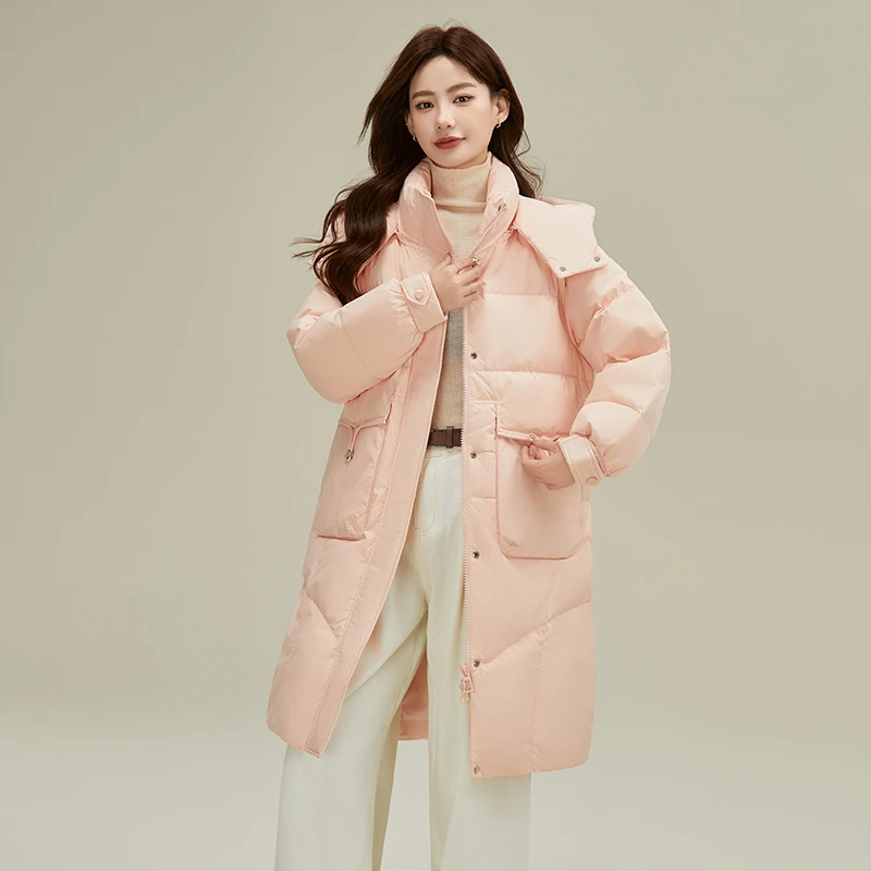 QP【小小专享】韩版过膝收腰显瘦长款羽绒派克服809/PP01