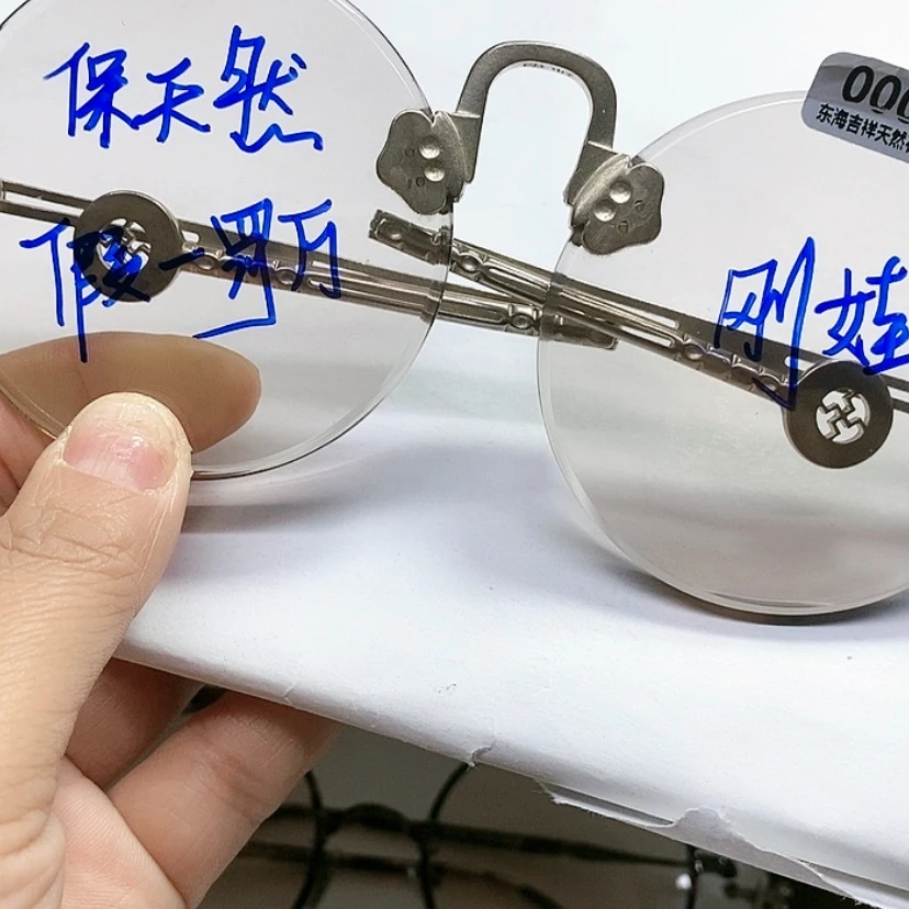 【闪购商品】63.5直径五个厚纯银天然石头眼睛