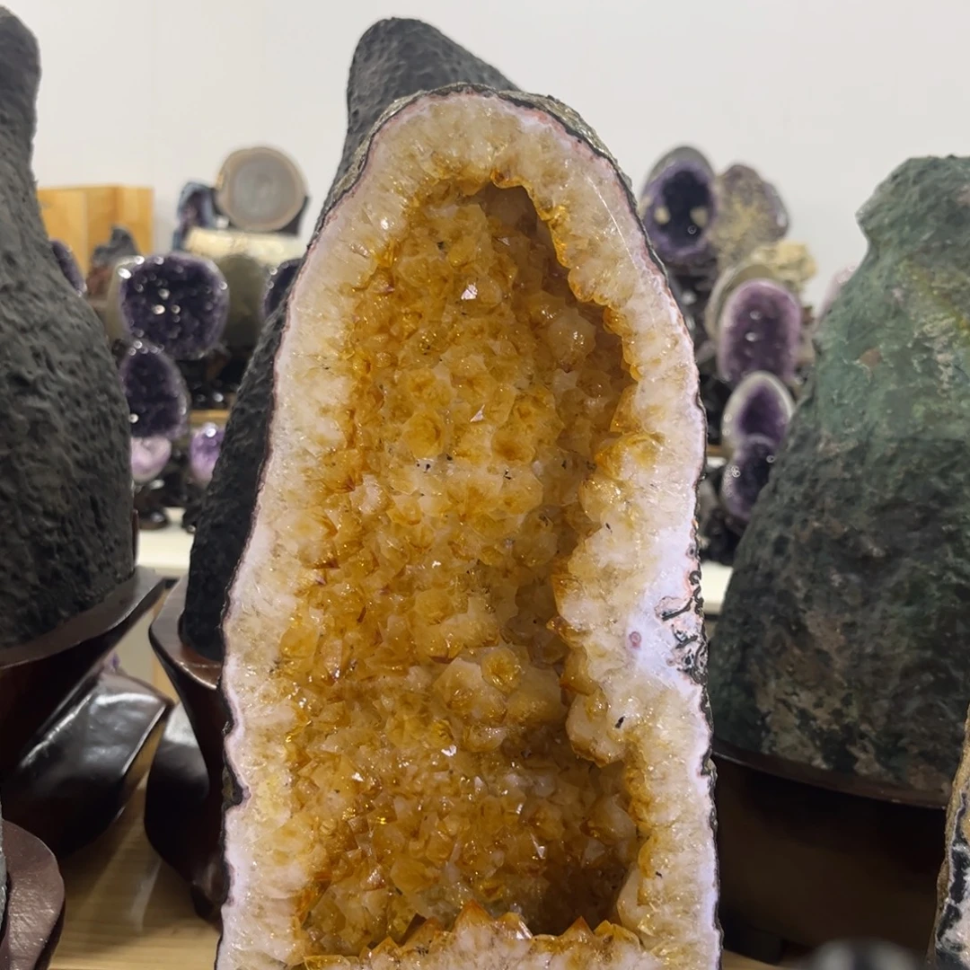 紫晶摆件未镶嵌水晶