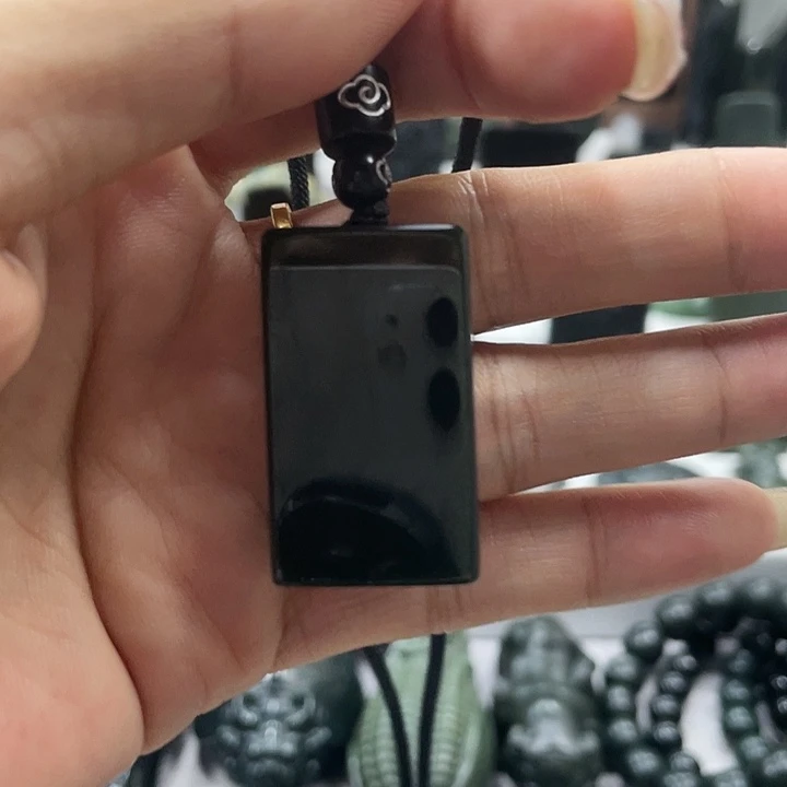 【闪购商品】未镶嵌和田玉（青玉）挂件小***雨
