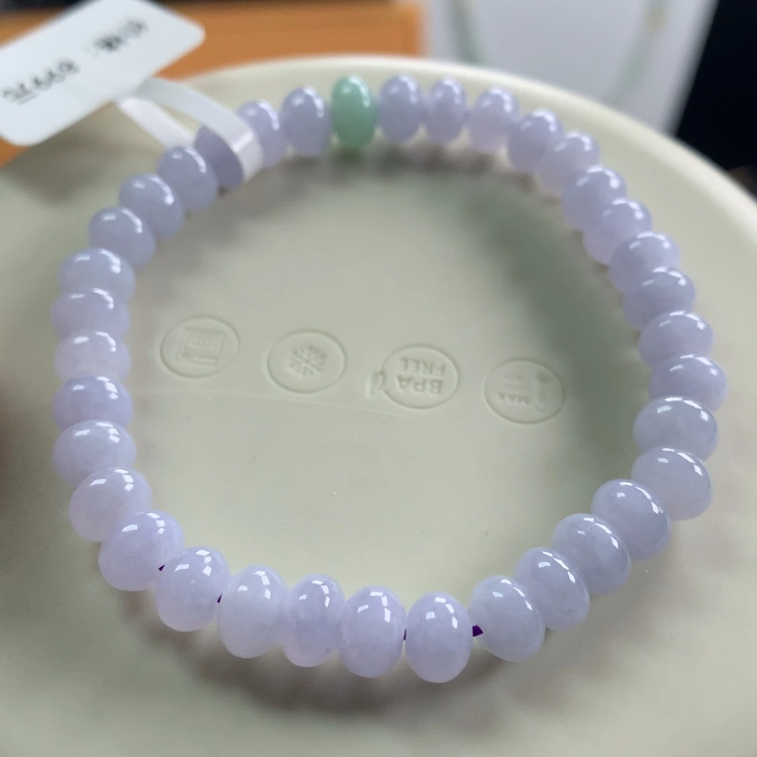 翡翠未镶嵌手链卡6.5