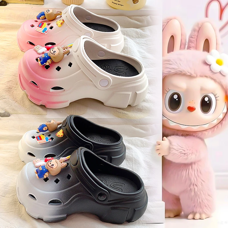 ABC拉布布儿童拖鞋女童夏季洞洞鞋子2025夏季新款公主凉拖小女孩