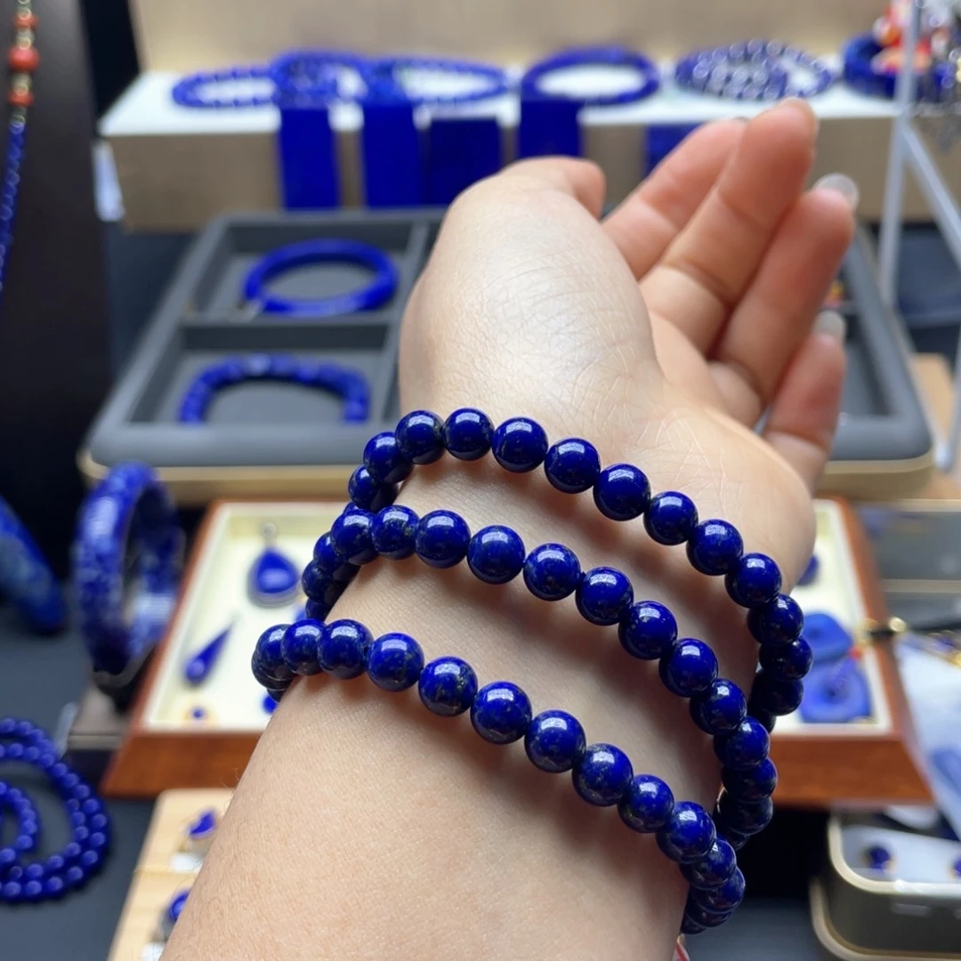 未镶嵌青金石手链6+三圈