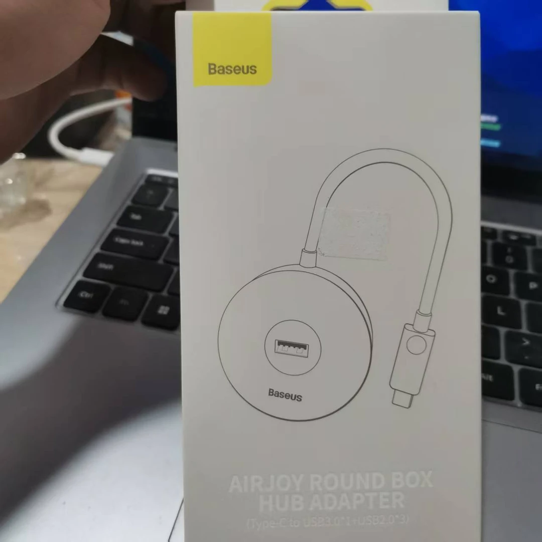 99新 Baseus/倍思 倍思小圆盒4合一HUB智能转换器