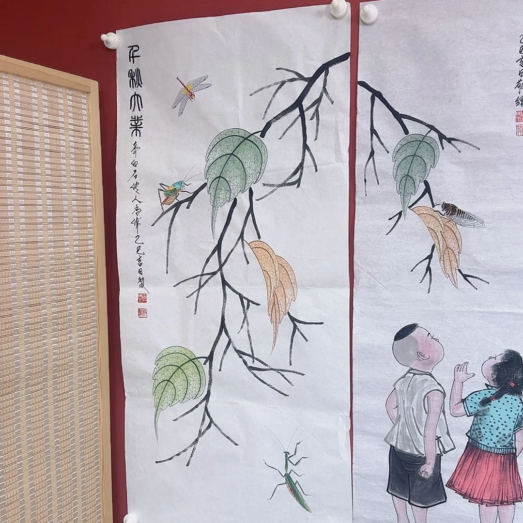 国画冯伟老师手绘作品