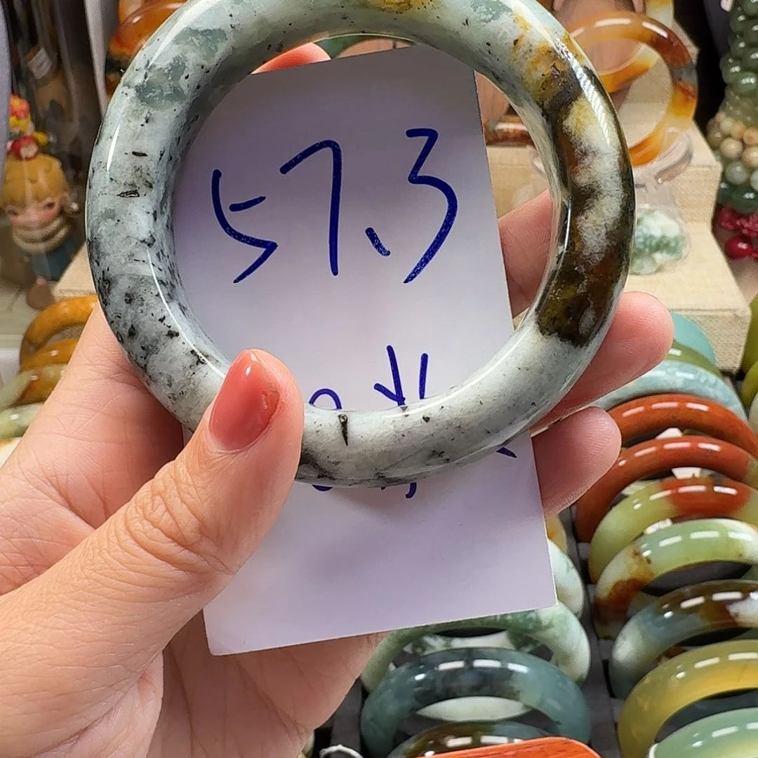 蛇纹石玉合金颈饰