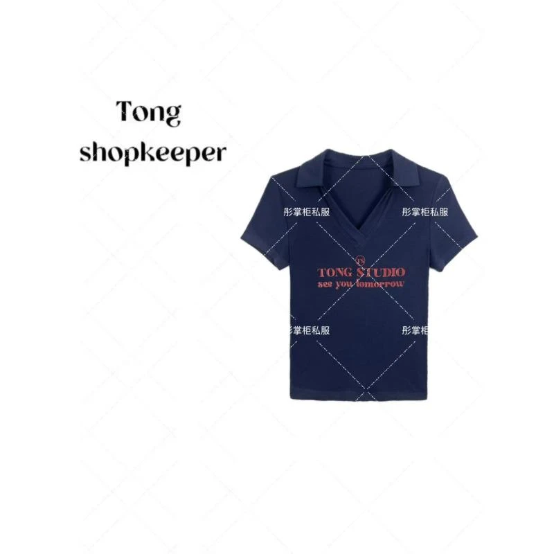 TT-QJ/彤掌柜1681766 夏季秀款莱赛尔天丝羊毛印花小方领显瘦上衣