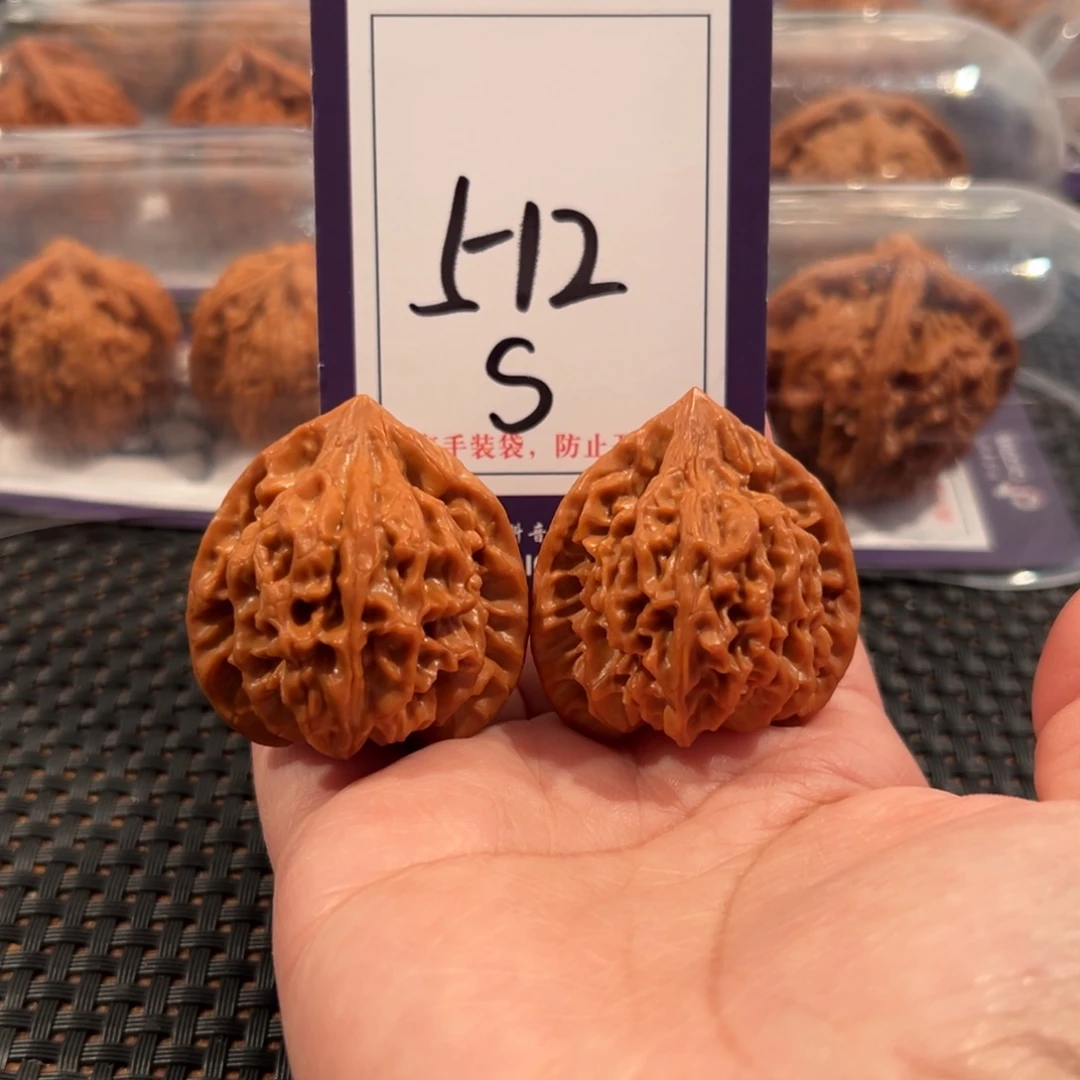 文玩核桃把件512号凹底龙门涧38全品