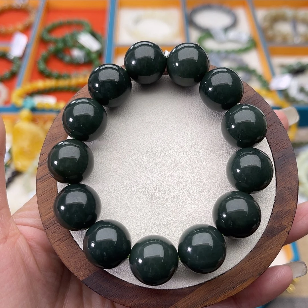 和田玉未镶嵌手串A29卡16