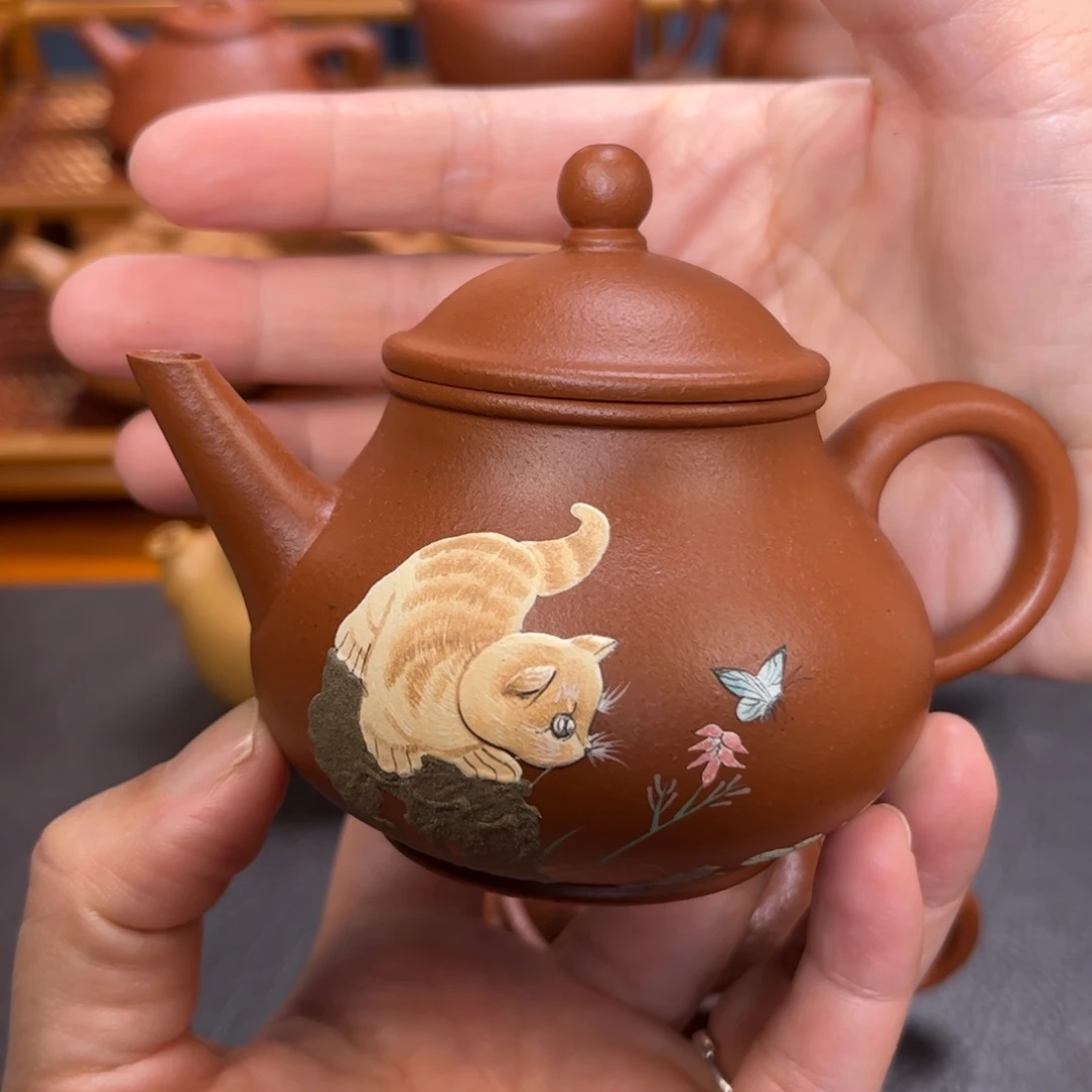 紫砂茶壶宜兴紫砂壶半手工制作