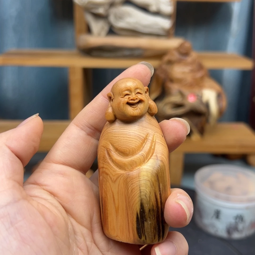 木天**蓝崖柏木摆件手把件