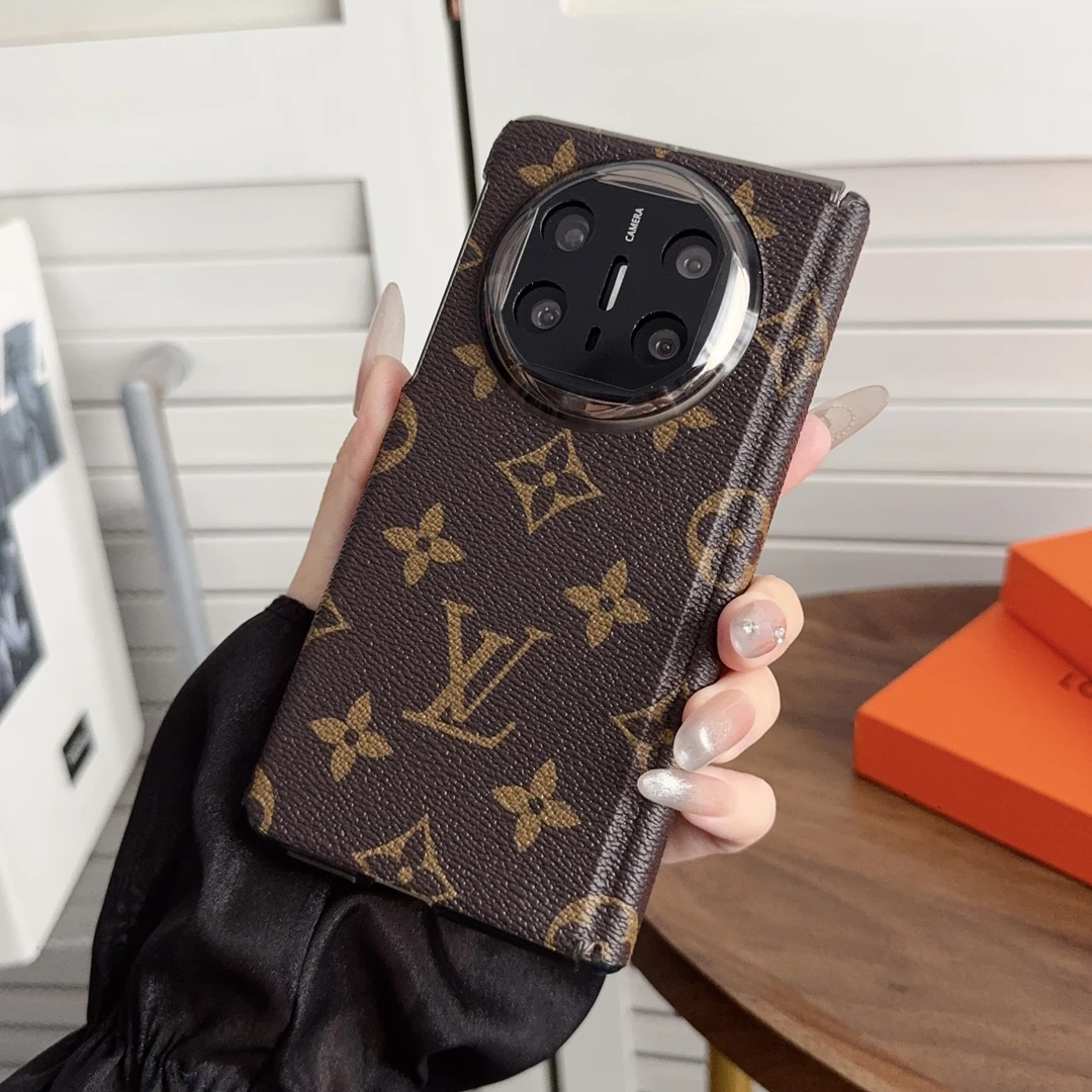 适用华为Matex5手机壳新款双中轴潮牌印花x6全包保护壳时尚x3高级