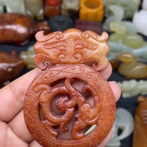 和田玉未镶嵌颈饰21