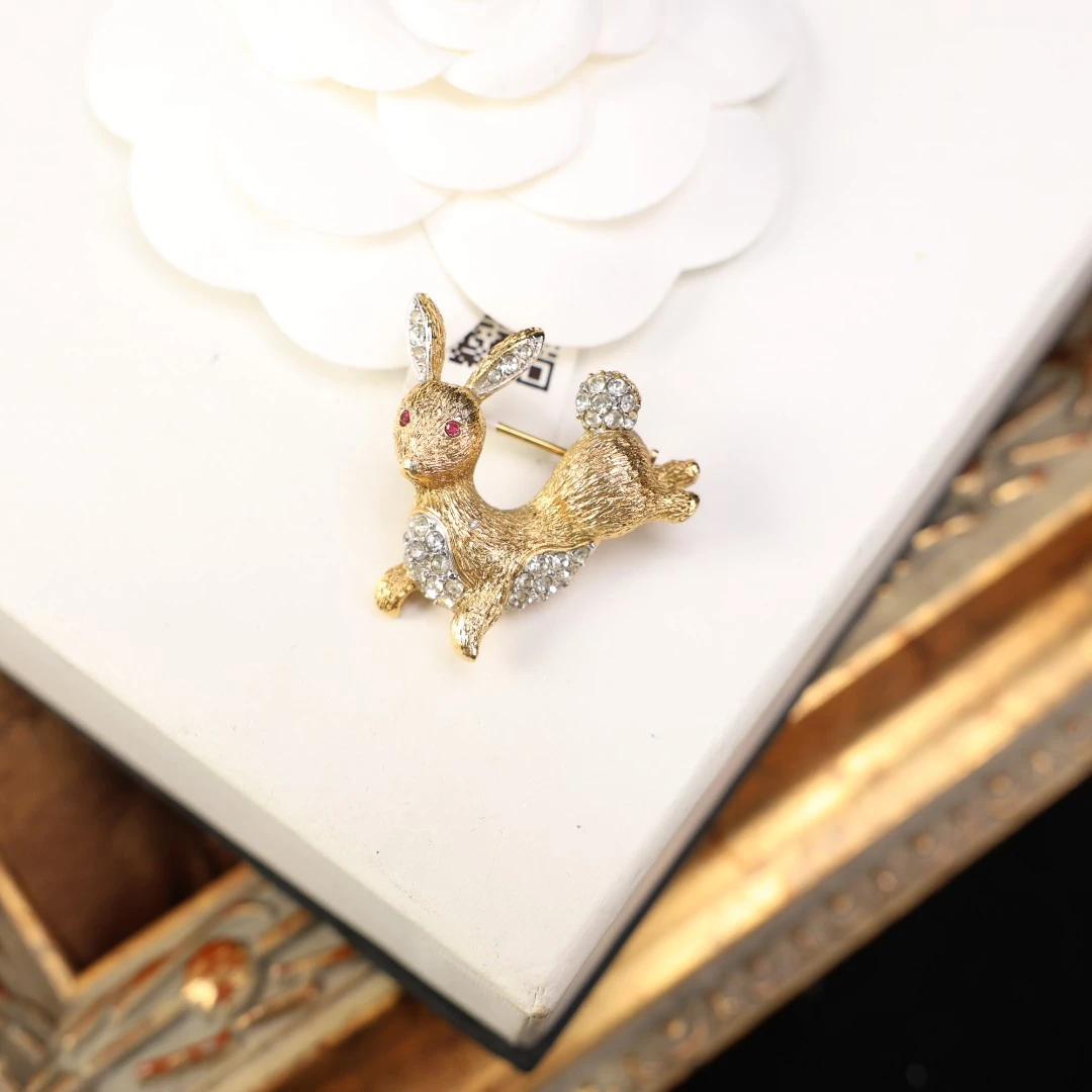 合金胸针 柚礼中古/as兔子胸针lz511386