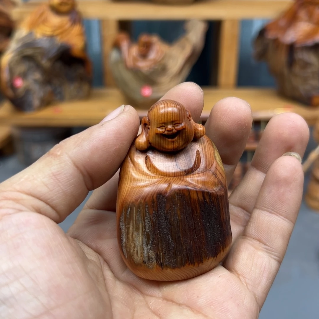 逆***！木崖柏木摆件手把件