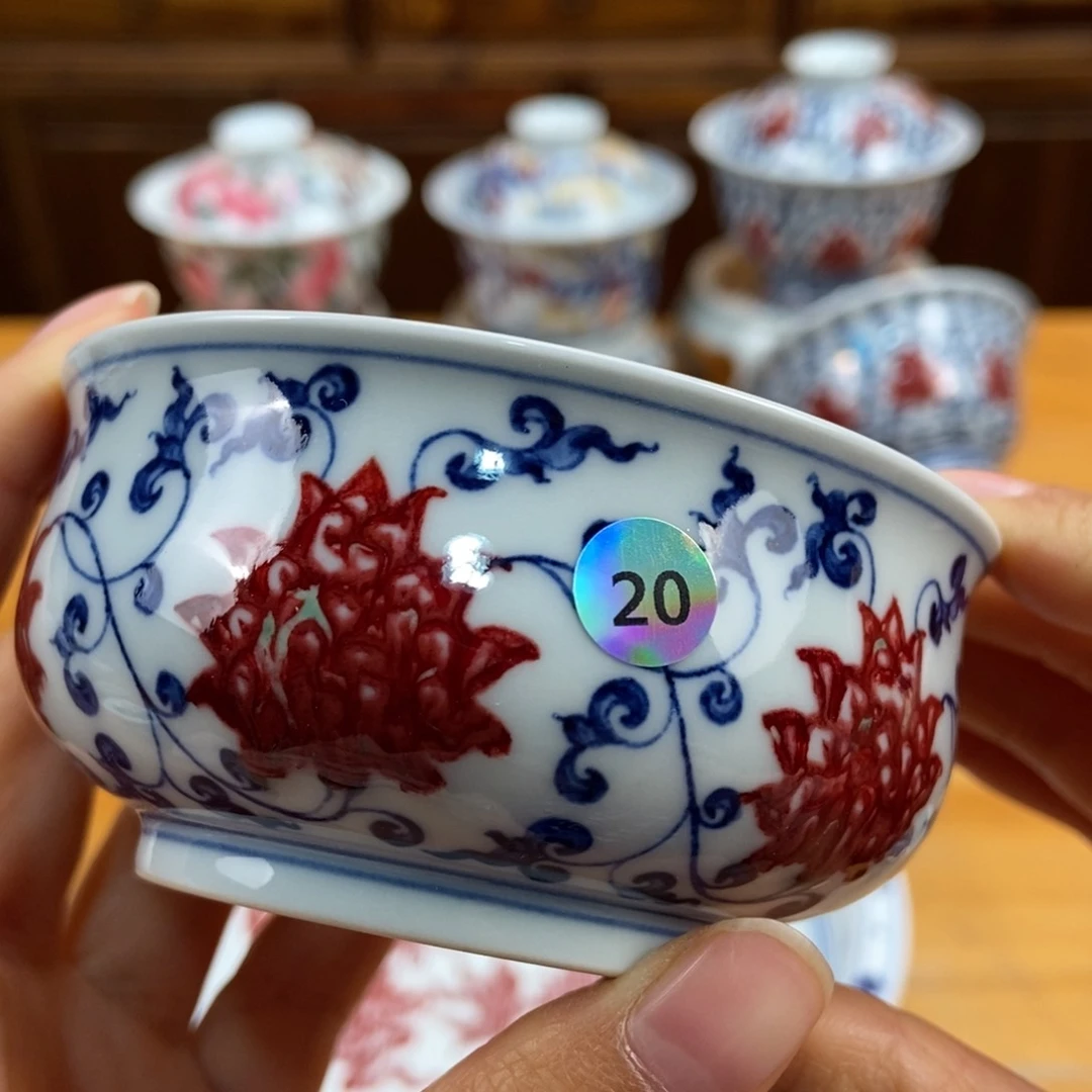 手绘现代茶具非古董