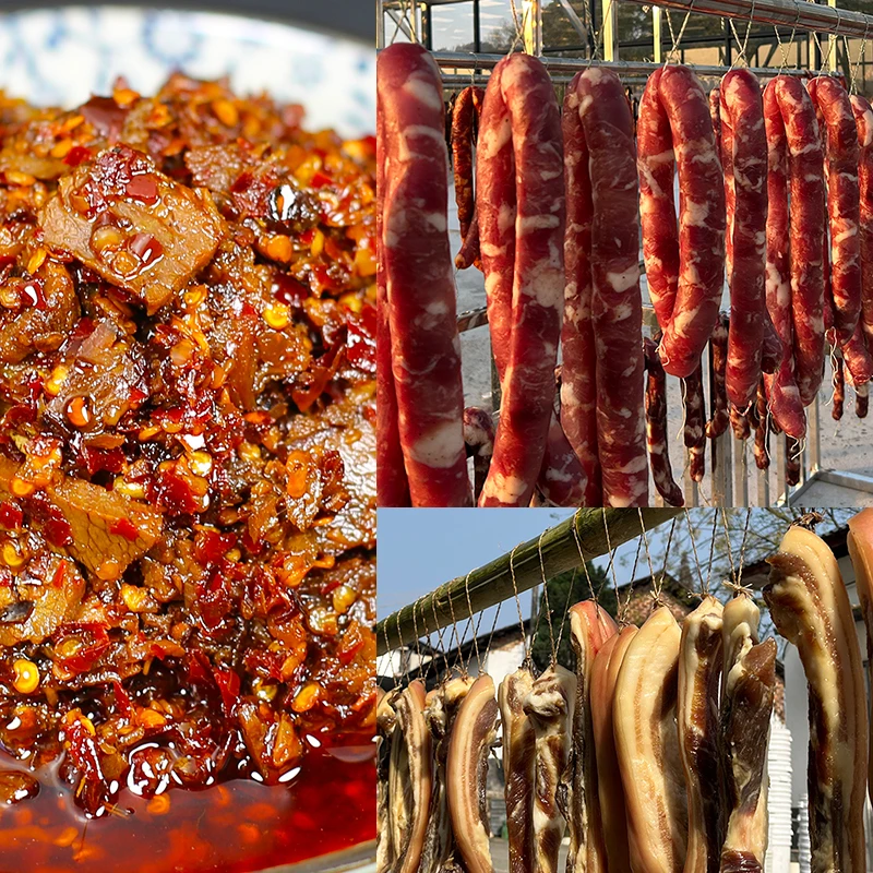 江西特产香辣牛肉辣椒酱大块牛肉酱拌饭拌面下饭菜即食辣酱猪肉酱