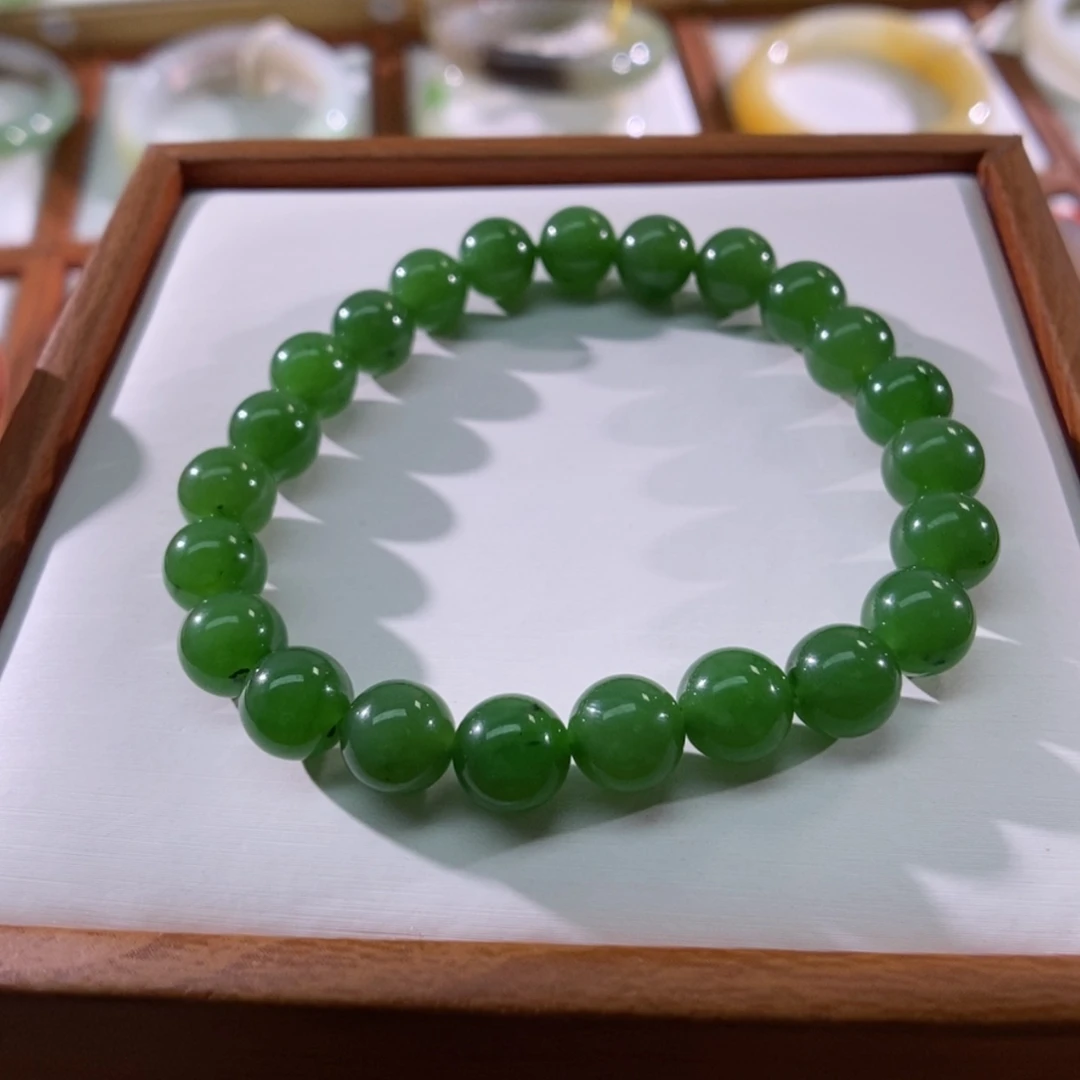 【闪购商品】未镶嵌手链和田玉（碧玉）