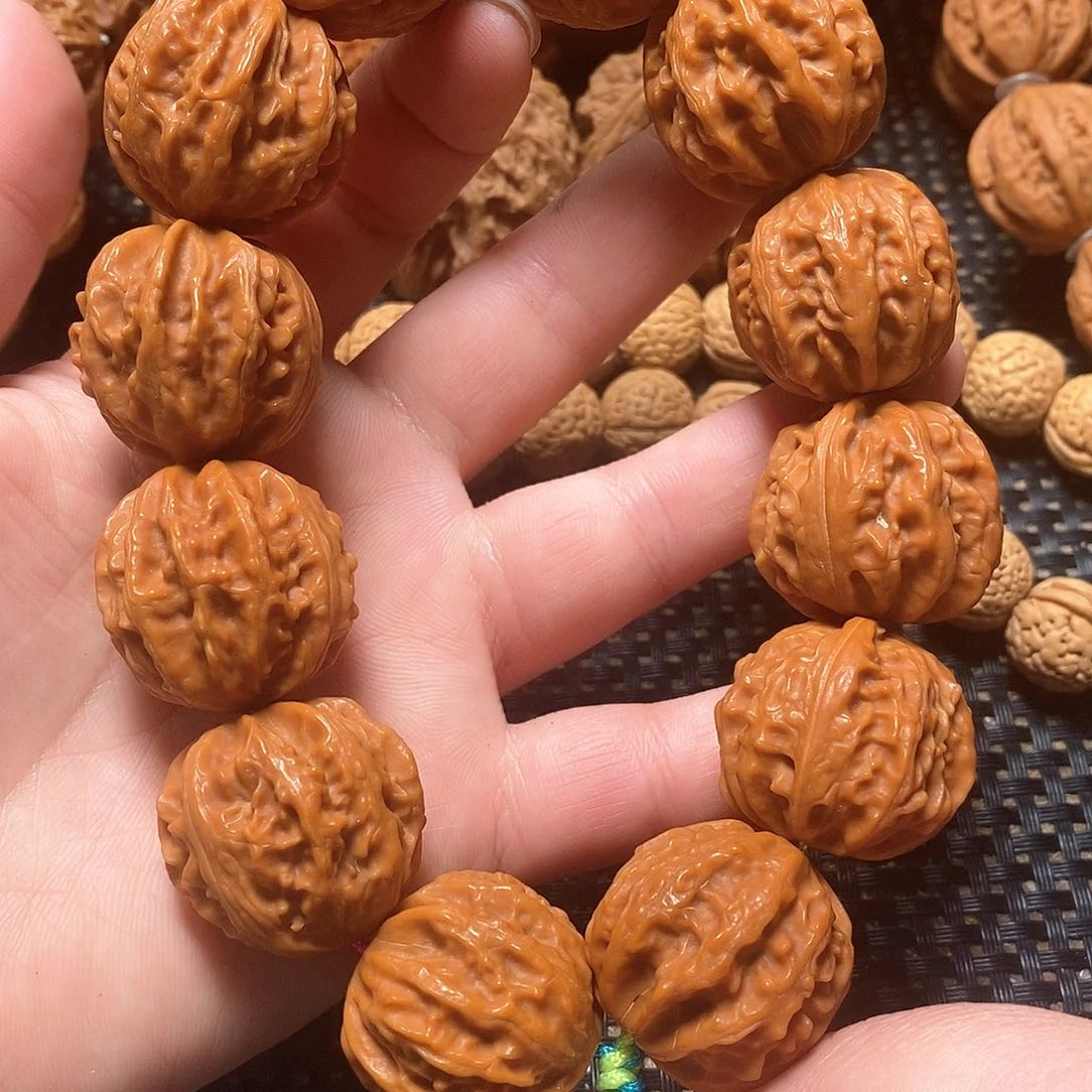 文玩核桃手串粗筋八棱