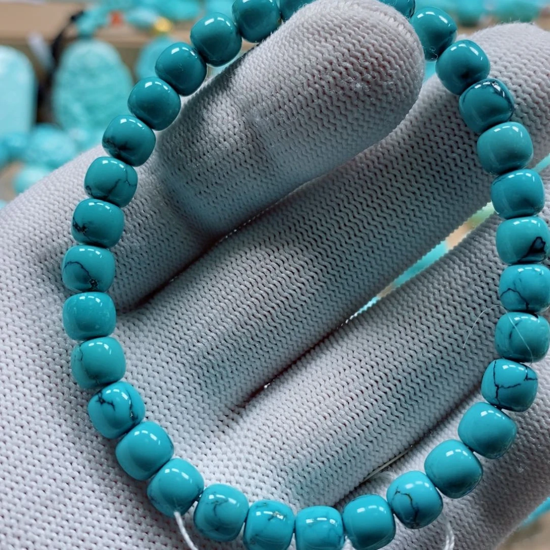 绿松石珠宝奇石未镶嵌西***甜