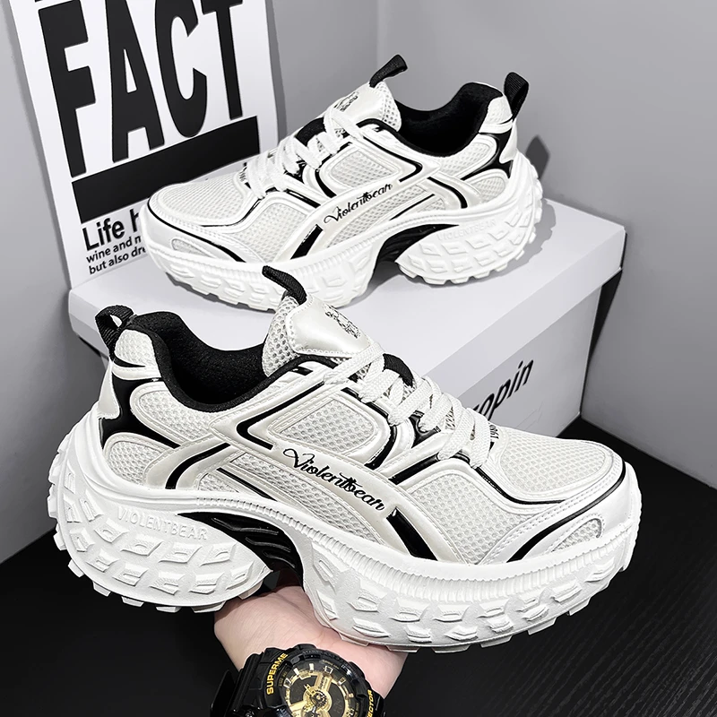 【建博优选X】暴力熊新款夏季百搭透气男女同款网面轮胎鞋2407