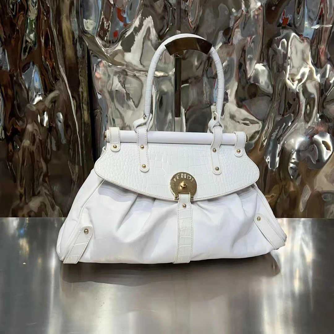 95新 FENDI/芬迪 芬迪 FENDI  白色 单肩包 /0000