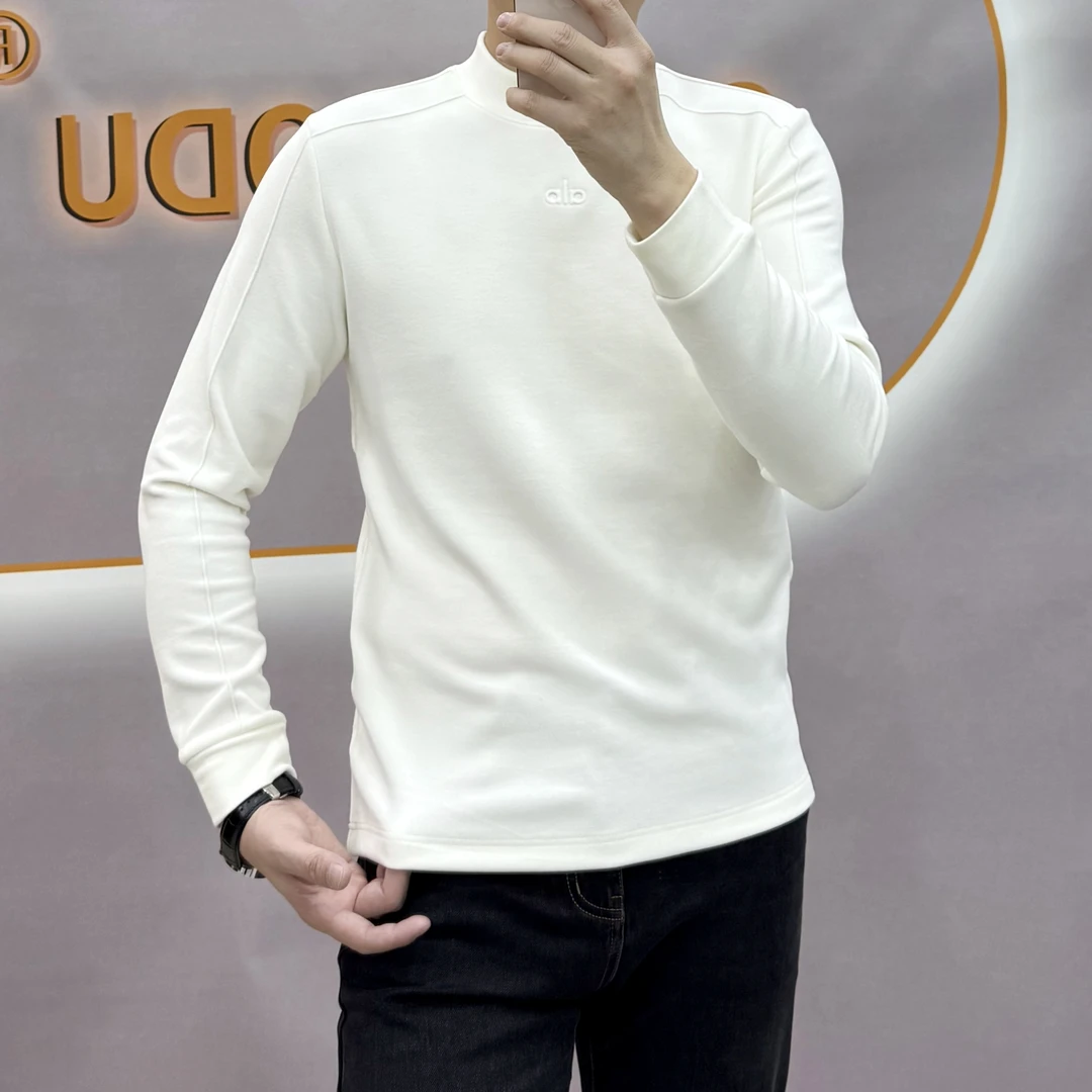 保暖潮流时尚上衣男士柔软舒适圆领卫衣长袖加绒秋冬打底衫冬季