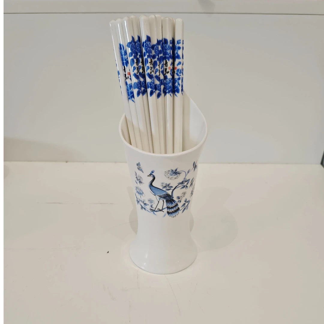 【新华网瓷】景德镇陶瓷筷架和十双陶瓷筷子